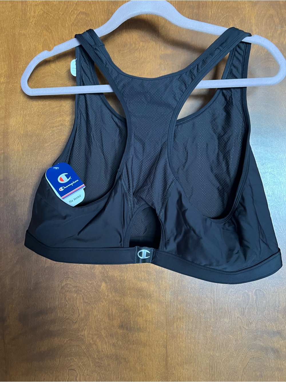 Champion Black Racerback High-Impact Sports Bra - Picture 2 of 6